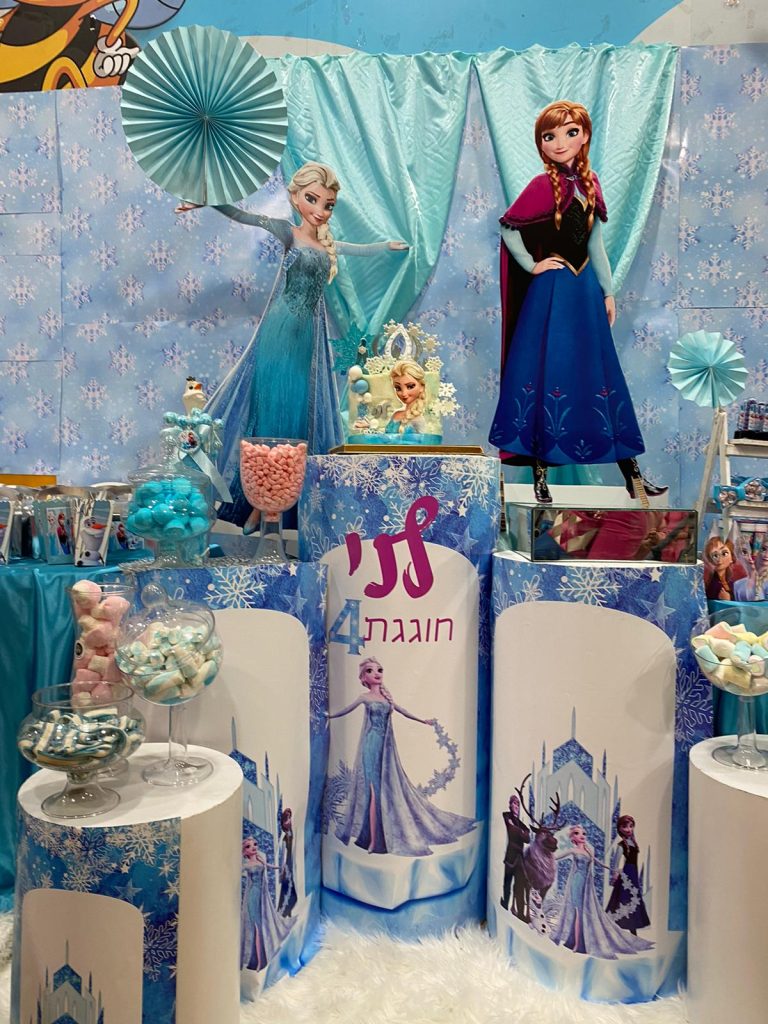 עיצוב יומולדת אנה ואלזה