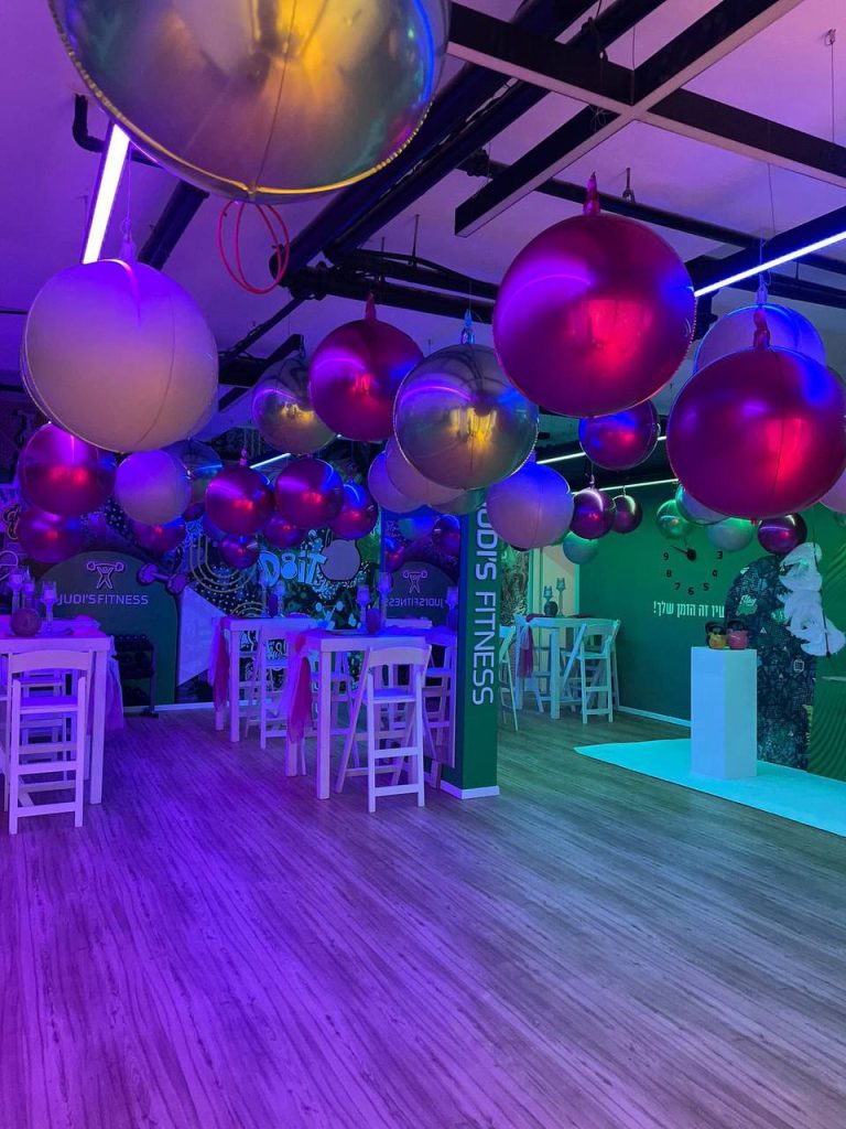 בלונים ממותגים למכון כושר