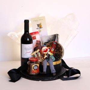 משלוח מנות מעוצב בקופסא שחורה קלאסית